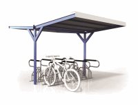 Double Sided Access 16 Bike Shelter - Type 3